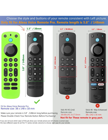 Funda de Control Remoto Pinowu para Firetv Pro 2022 - Antideslizante Funda de Control Remoto Pinowu para Firetv Pro 2022 - Antideslizante