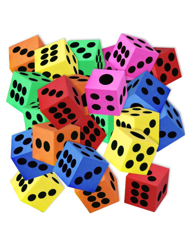 Juego de Dados de Espuma ArtCreativity - 24 Piezas 3.81 cm