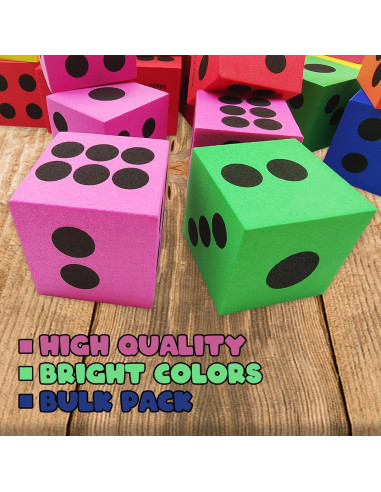 Juego de Dados de Espuma ArtCreativity - 24 Piezas 3.81 cm