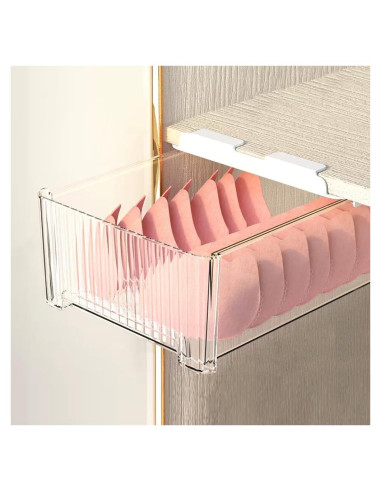 Organizador de Ropa Interior Miaocona Estilo Colgante Blanco 1 Celda