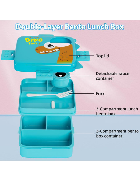 Contenedor Bento Freshmage Doble Capa 1371ml Azul Apto Microondas Contenedor Bento Freshmage Doble Capa 1371ml Azul Apto Microondas