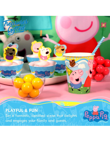 Tazas de papel Peppa Pig 9oz - 8 unidades desechables