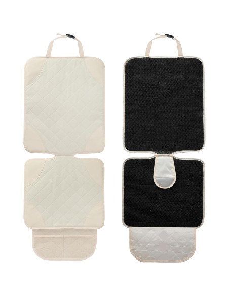 Protector de Asiento de Coche AOKJOY Beige Antideslizante Protector de Asiento de Coche AOKJOY Beige Antideslizante