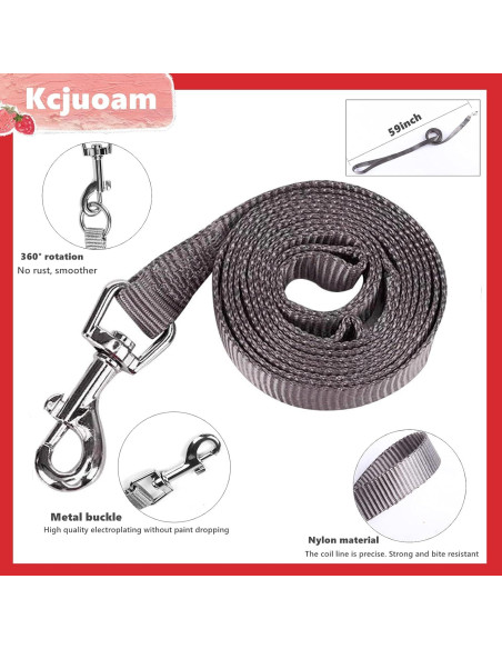 Arnés Ajustable para Gato, Perro y Conejo Kcjuoam Rojo Arnés Ajustable para Gato, Perro y Conejo Kcjuoam Rojo