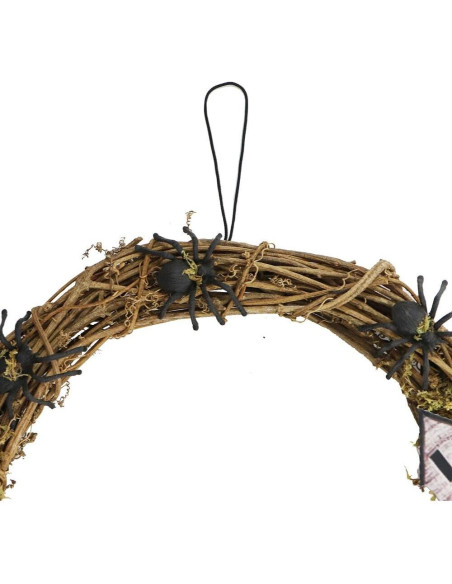 Corona de Sarmiento Natural 38 cm Haunted Hill Farm Halloween Corona de Sarmiento Natural 38 cm Haunted Hill Farm Halloween