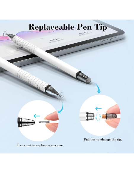 Paquete de 6 bolígrafos stylus Mixoo 2 en 1 para pantallas táctiles Paquete de 6 bolígrafos stylus Mixoo 2 en 1 para pantallas táctiles