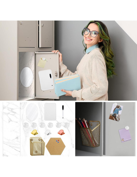 Kit de Decoración y Organización para Taquillas Harloon 15 Pcs Kit de Decoración y Organización para Taquillas Harloon 15 Pcs