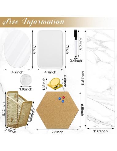 Kit de Decoración y Organización para Taquillas Harloon 15 Pcs