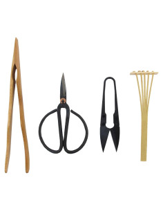 Kit de Herramientas para Bonsai BambooMN - Tijeras y Rasquetas