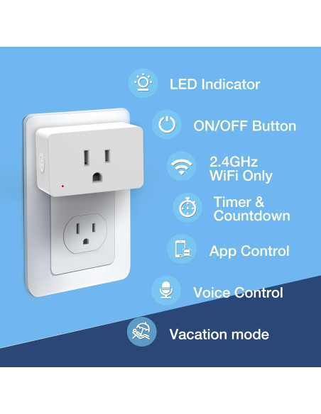 Enchufe Inteligente DAYBETTER Mini 15A WiFi Control Remoto Enchufe Inteligente DAYBETTER Mini 15A WiFi Control Remoto