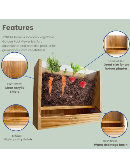 Maceta JONOMI con Ventana para Ver Raíces - Proyecto Educativo Maceta JONOMI con Ventana para Ver Raíces - Proyecto Educativo