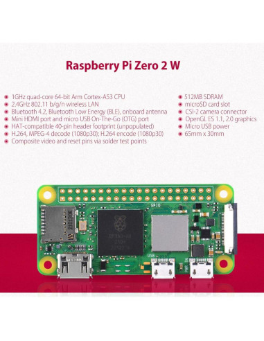 Kit GeeekPi Raspberry Pi Zero 2W con Caja y Accesorios