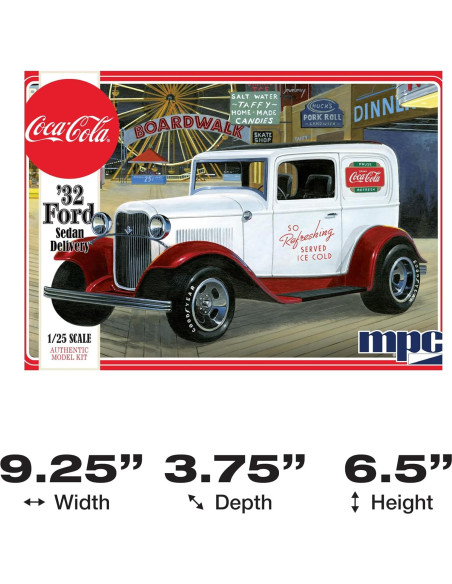 Modelo Coche MPC 1932 Ford Sedan Coca Cola 1:25 Negro Modelo Coche MPC 1932 Ford Sedan Coca Cola 1:25 Negro