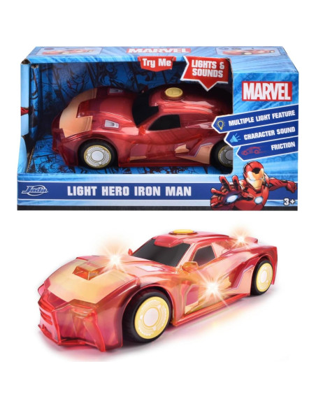Coche de Juguete Iron Man 15 cm Jada Toys con Luz y Sonido Coche de Juguete Iron Man 15 cm Jada Toys con Luz y Sonido