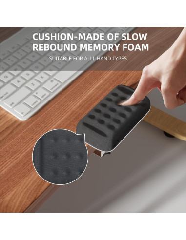 Reposamuñecas ergonómico DNCZAIE con espuma viscoelástica