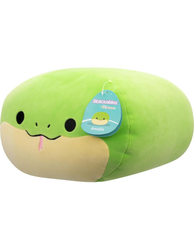 Squishmallows Peluche Amalie Serpiente Verde 30 cm Oficial