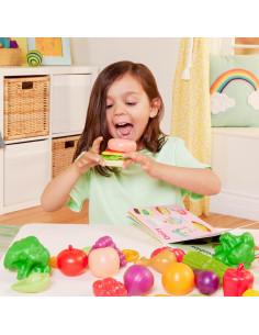 Juego de Comida de Imaginación B. toys - 32 Piezas + Libro 2