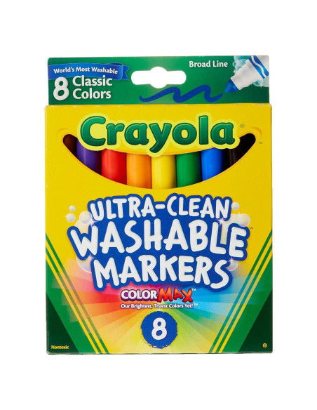Marcadores Lavables Crayola 8 Colores Juego de 2 Marcadores Lavables Crayola 8 Colores Juego de 2