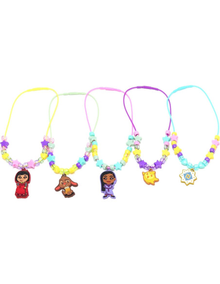 Conjunto de Collar Disney Wish Tara Toy - 6 Cuentas y Charms Conjunto de Collar Disney Wish Tara Toy - 6 Cuentas y Charms