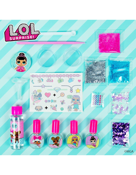 Kit de Arte de Uñas L.O.L. Surprise - Crea 4 Esmaltes DIY Kit de Arte de Uñas L.O.L. Surprise - Crea 4 Esmaltes DIY