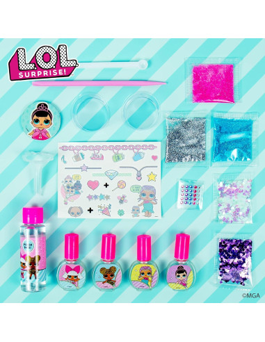 Kit de Arte de Uñas L.O.L. Surprise - Crea 4 Esmaltes DIY