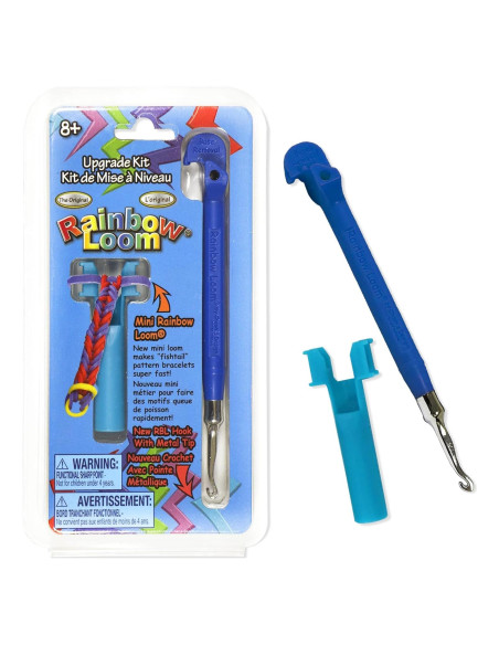 Kit de Mejora Rainbow Loom - Gancho de Metal Azul Compacto Kit de Mejora Rainbow Loom - Gancho de Metal Azul Compacto