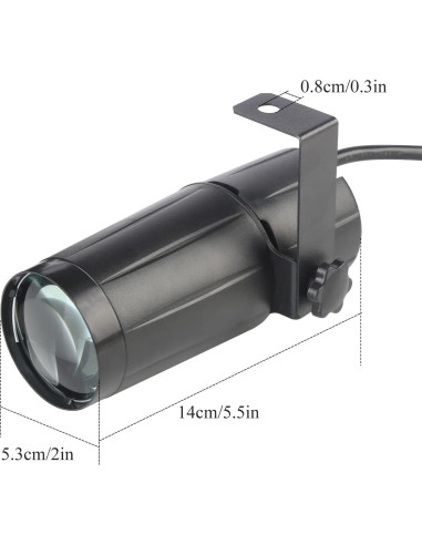 Foco de Discoteca Jinda Audio 3W Luz LED Blanca Esférica