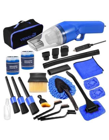 Kit de Limpieza de Automóviles Viewsun VS-LT0505, 18 Piezas Kit de Limpieza de Automóviles Viewsun VS-LT0505, 18 Piezas