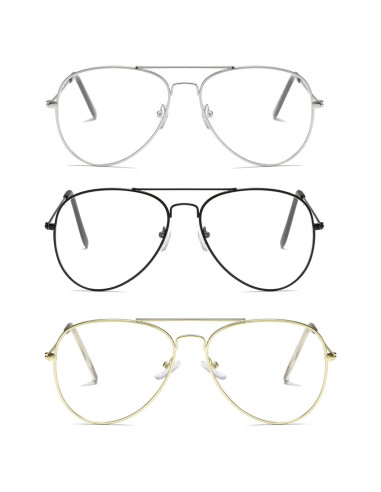 Gafas de Aviador AISSWZBER Lente UV400 Marco Metálico