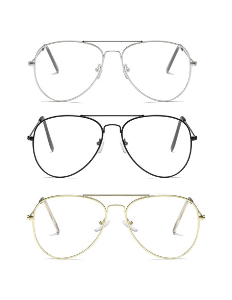 Gafas de Aviador AISSWZBER Lente UV400 Marco Metálico Gafas de Aviador AISSWZBER Lente UV400 Marco Metálico