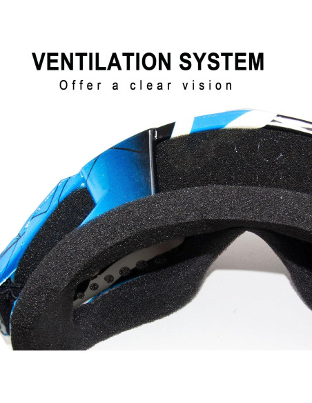 Gafas de Motocicleta Shutuan Azul UV 400 Ajustables Gafas de Motocicleta Shutuan Azul UV 400 Ajustables