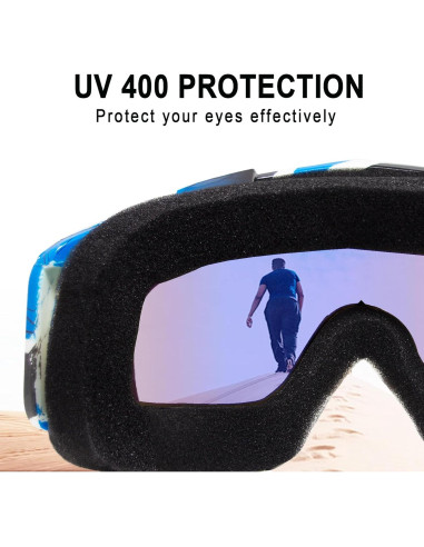 Gafas de Motocicleta Shutuan Azul UV 400 Ajustables
