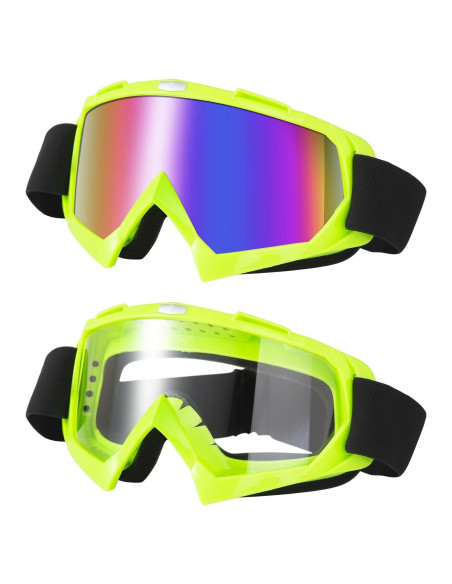 Gafas de Motocross LJDJ Lj24-06-gn Verde Lente Clara Gafas de Motocross LJDJ Lj24-06-gn Verde Lente Clara