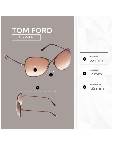 Gafas de Sol Tom Ford FT0250 Colette para Mujeres 63mm Gafas de Sol Tom Ford FT0250 Colette para Mujeres 63mm