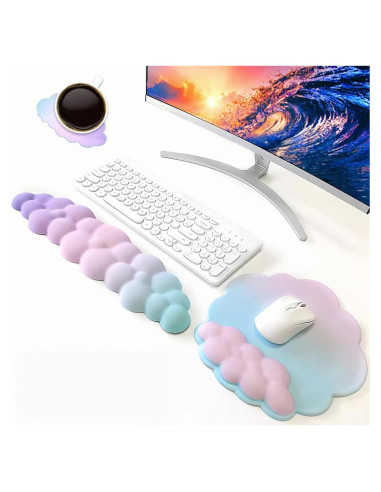 Reposamuñecas Ergonómico Amszke 3 Piezas Rosa Degradado