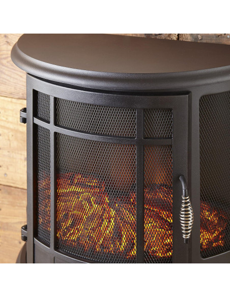 Estufa Eléctrica Independiente e-Flame USA Regal 1500W Negro Estufa Eléctrica Independiente e-Flame USA Regal 1500W Negro