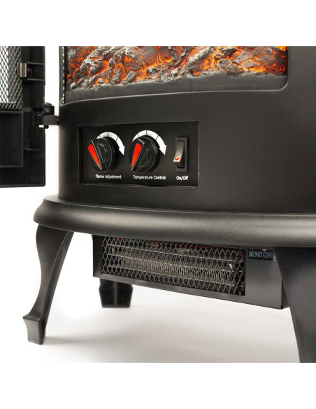 Estufa Eléctrica Independiente e-Flame USA Regal 1500W Negro Estufa Eléctrica Independiente e-Flame USA Regal 1500W Negro