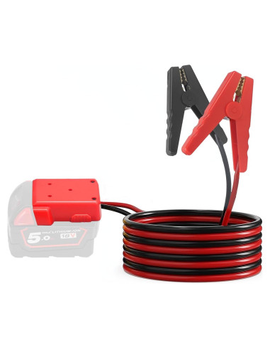 Cables de Arranque Beleeb 1.8M para Baterías Milwaukee M18 18V