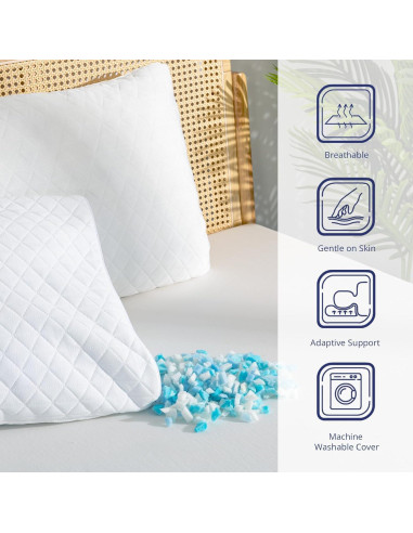 Almohada de Espuma de Memoria EGOHOME Estándar Reina 1 Pz