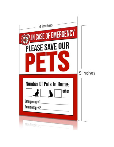 Sticker de Rescate de Mascotas It's a Skin - Paquete de 4 - 10.16x12.7cm