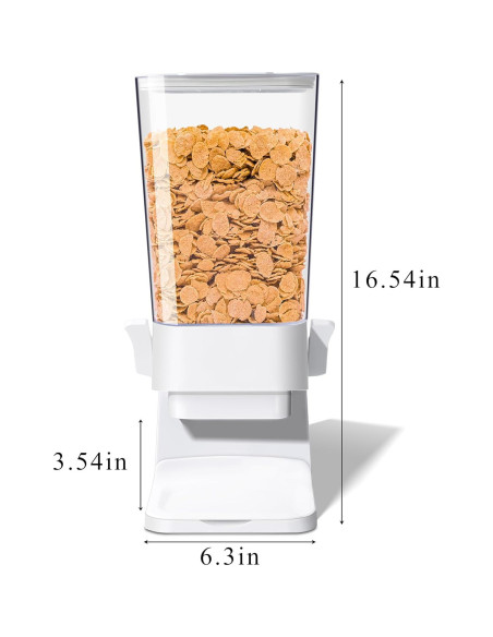 Dispensador de Cereal FHJP 5L Blanco para Alimentos Secos Dispensador de Cereal FHJP 5L Blanco para Alimentos Secos