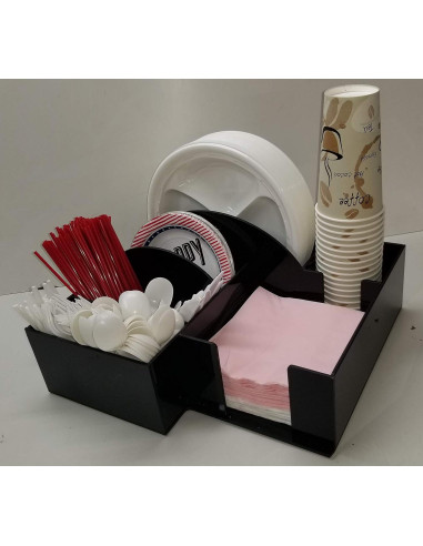 Dispensador de Platos de Papel RCS Plastics 3017 Organizador BBQ