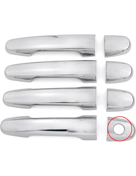 Cubierta de Manija de Puerta Cromo Dakitita para Toyota Cubierta de Manija de Puerta Cromo Dakitita para Toyota