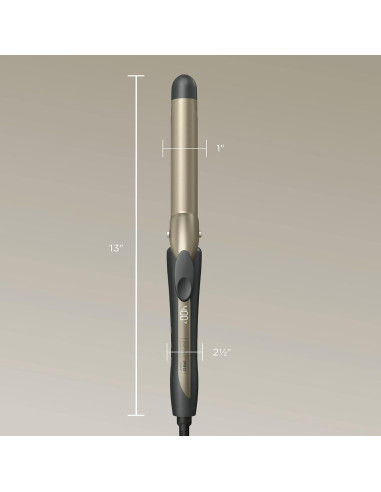 Plancha de Rizar Cerámica de Turmalina Conair 1" Digital