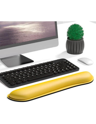 Reposamuñecas Ergonómico Dapesuom Amarillo Albaricoque 43x9cm