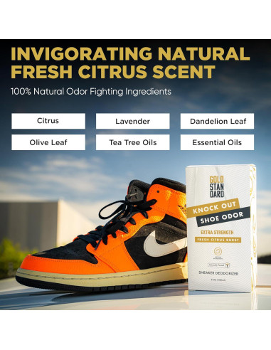 Desodorante Natural para Zapatos Gold Standard 170 ml Cítrico