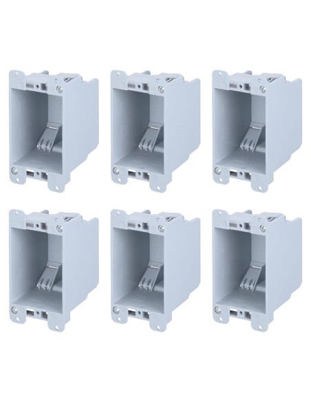 Caja de Salida Eléctrica LEONLITE 14 Pulgadas Estándar PVC - 6 Unidades Caja de Salida Eléctrica LEONLITE 14 Pulgadas Estándar PVC - 6 Unidades