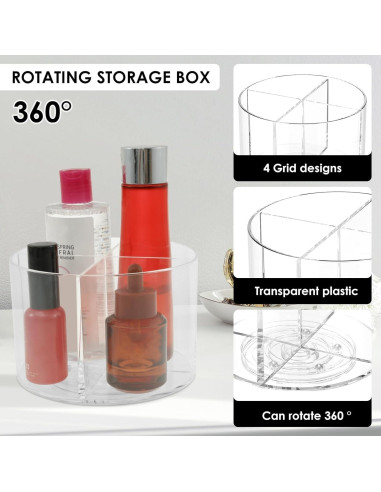 Organizador de Paquetes de Bebidas VMBQRTI 2PCS Giratorio 15x15cm
