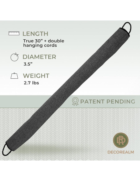 Tope de puerta pesado DECOREALM 76.2 cm a prueba de sonido Tope de puerta pesado DECOREALM 76.2 cm a prueba de sonido