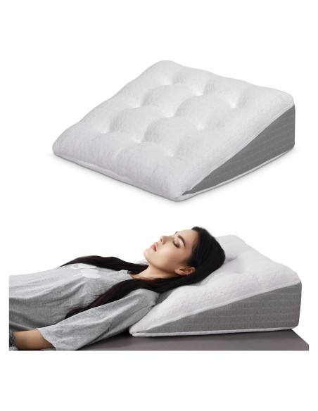 Almohada en Cuña TANYOO 19 cm Espuma Viscoelástica Alivio Reflujo Almohada en Cuña TANYOO 19 cm Espuma Viscoelástica Alivio Reflujo